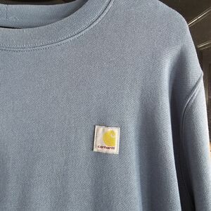Carhartt Women's Light Blue Crewneck Sweater